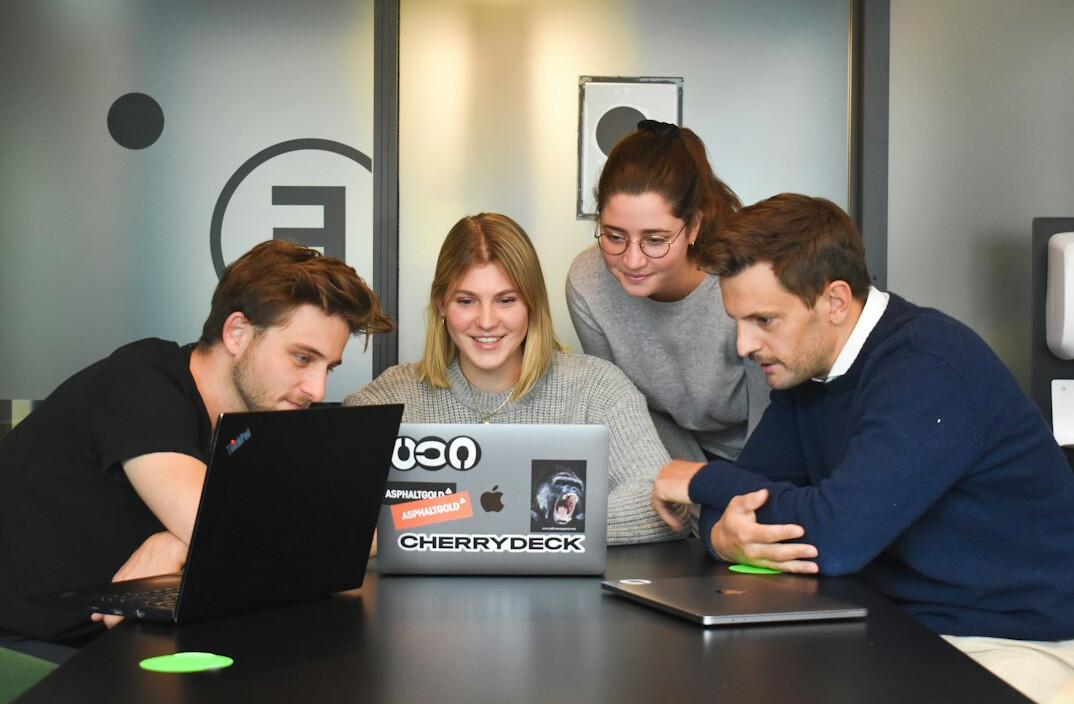 corporate team collaborating