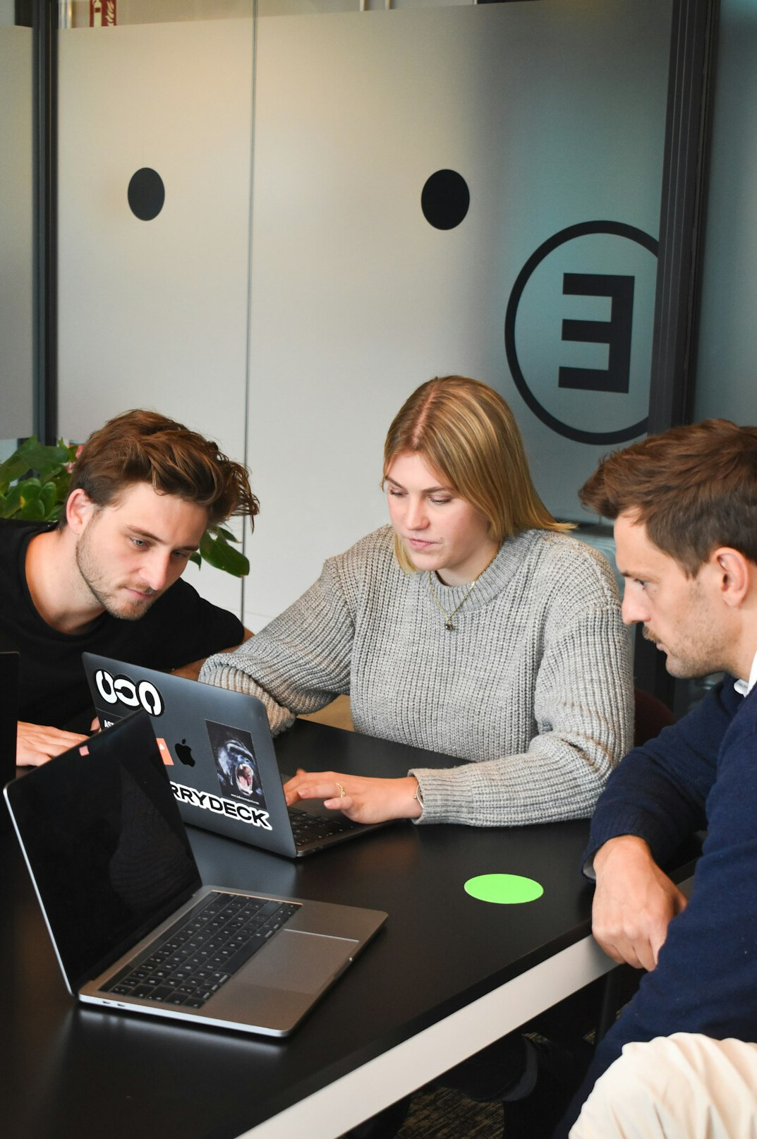 team collaboration in office